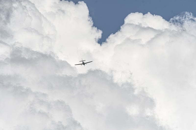 Airplane in the sky